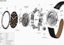 create 3d watch animation 3d wristwatch cad model watch technical drawing print